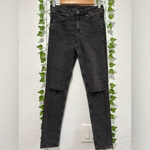 Skinny ripped black jeans from H&M